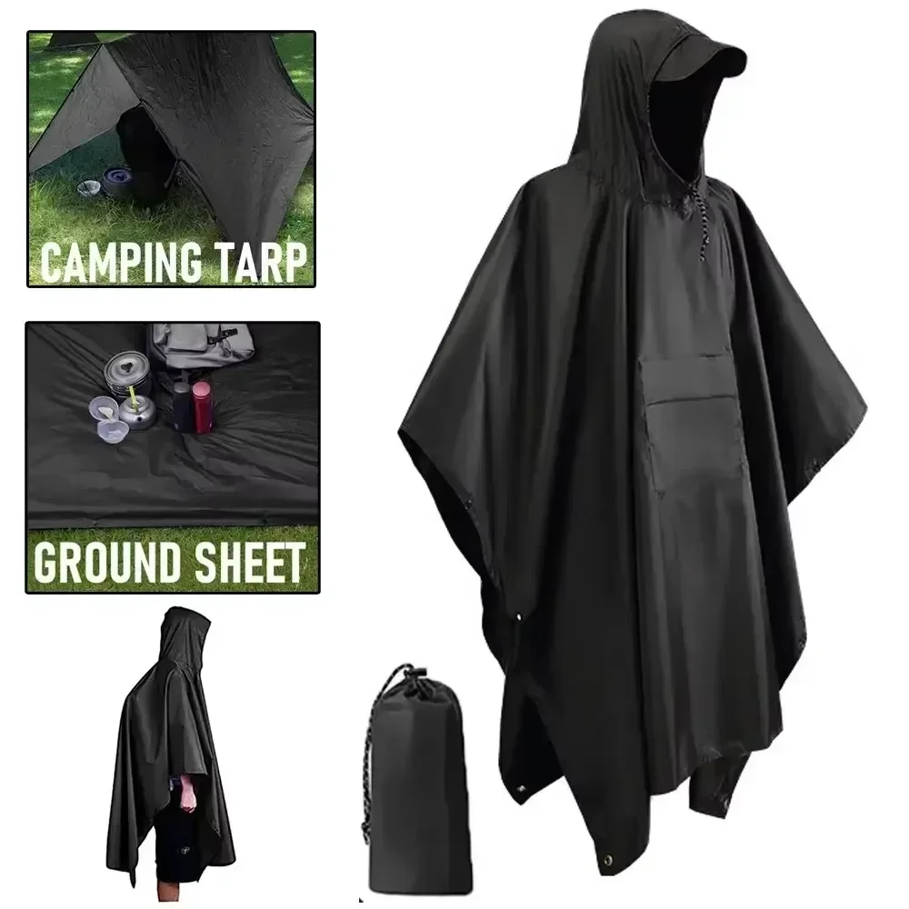 2026년형 3-in-1 방수 후드형 우비, 다용도 레 - Camping Rain Poncho 리뷰 및 가격