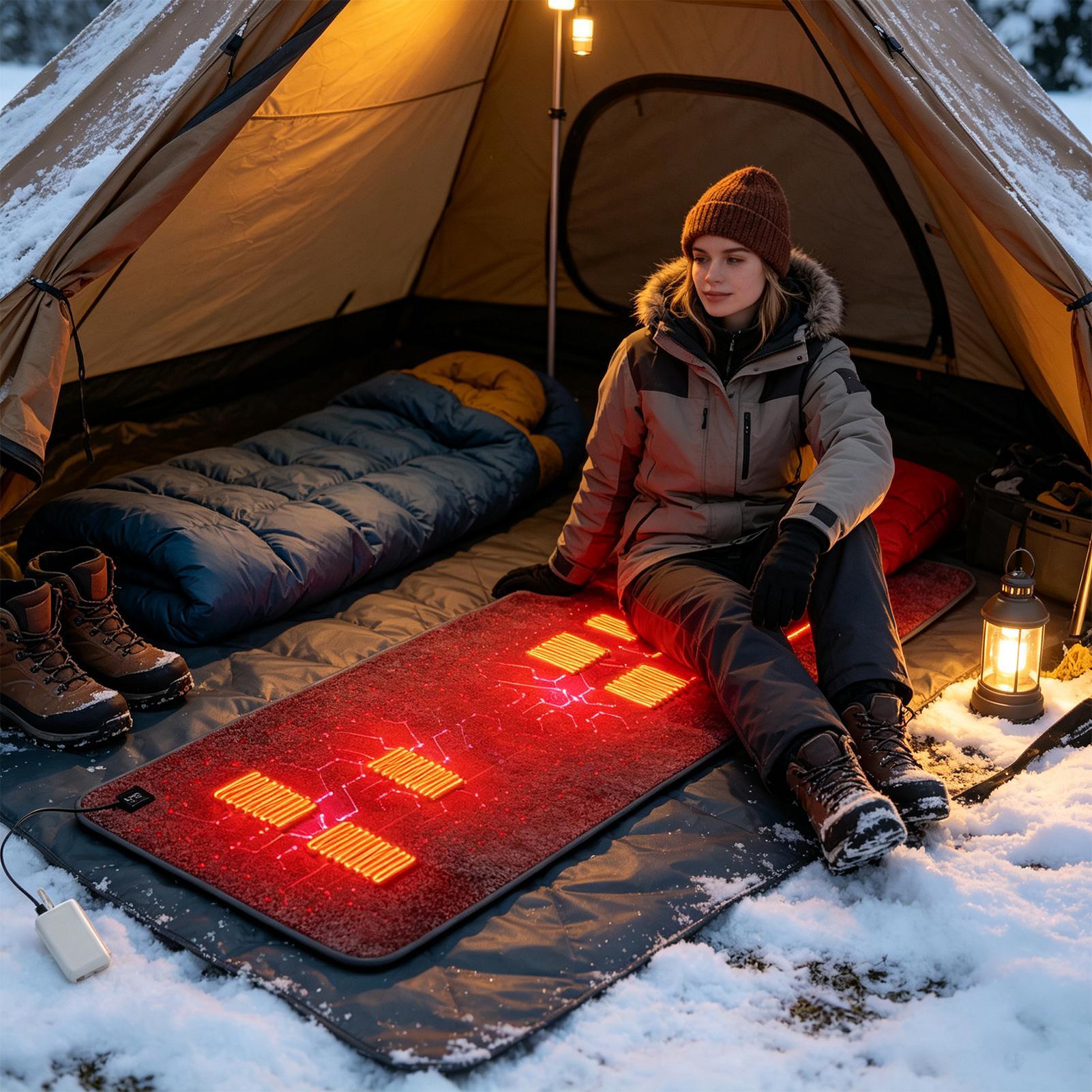 7개의 발열 구역이 있는 캠핑 의자용 발열 매트, 야외 - Outdoor Camping Rugs 리뷰 및 가격
